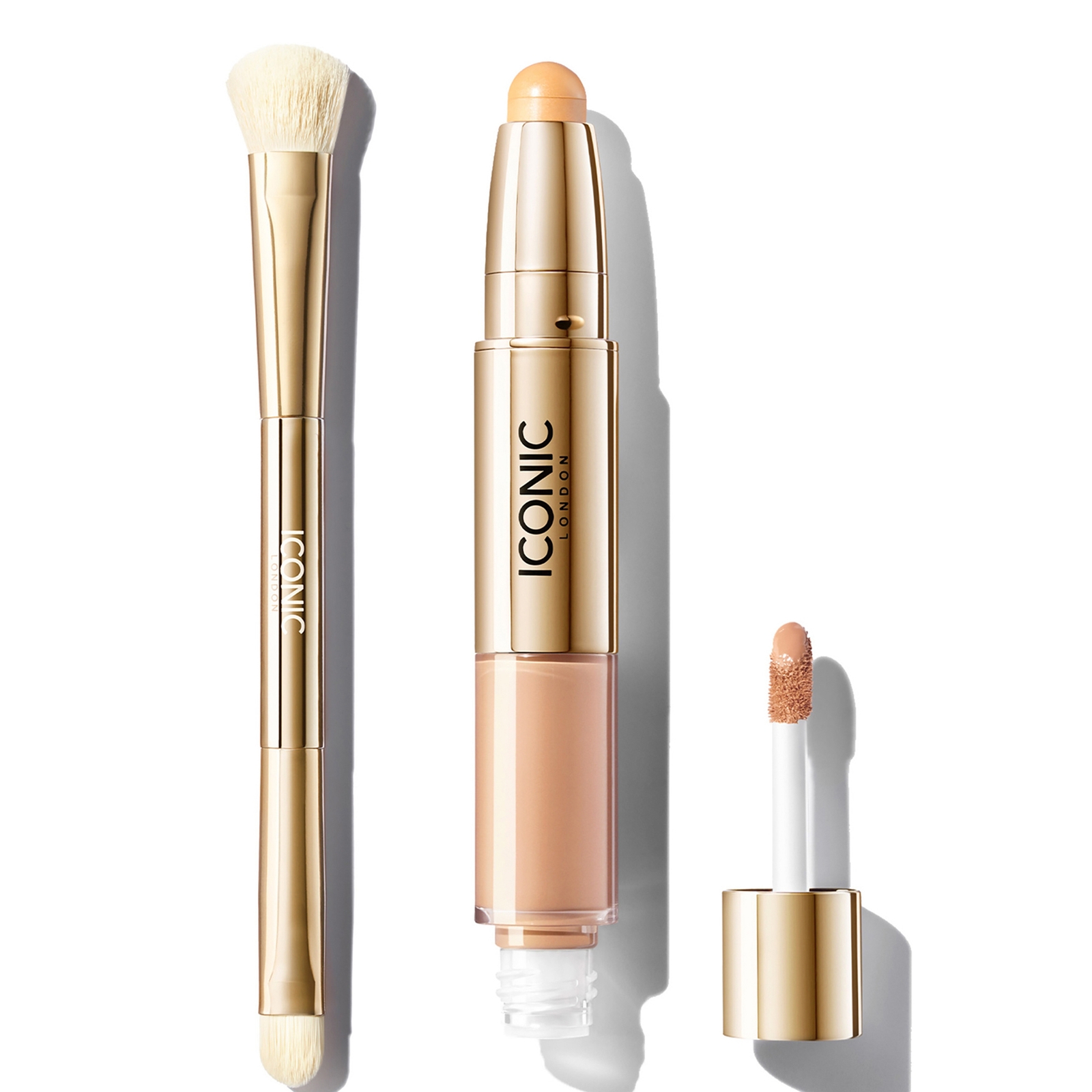 ICONIC London Radiant Concealer and Brush Bundle (Various Shades) - Cool Light