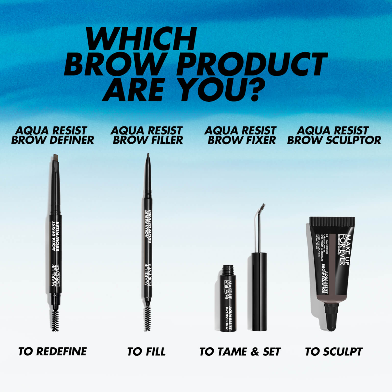 MAKE UP FOR EVER Aqua Resist Brow Sculptor 7g (Various Shades) - 15 - Neutral Blonde 4