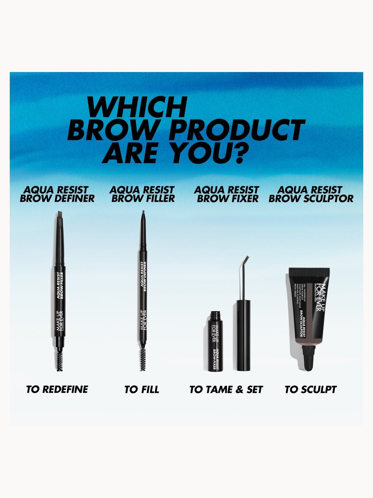 MAKE UP FOR EVER Aqua Resist Brow Sculptor Kit 7g (Various Shades) - 20 - Medium Ash 4