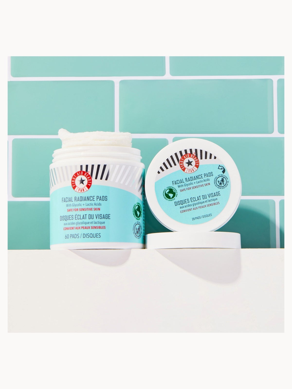 First Aid Beauty Facial Radiance Pads with Glycolic and Lactic Acids Travel Size 4