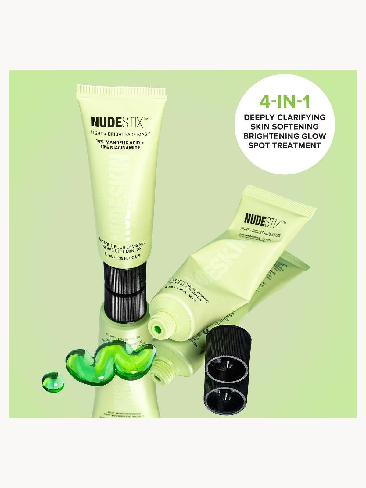 NUDESTIX NUDESKIN Tight and Bright Mask 40ml 2