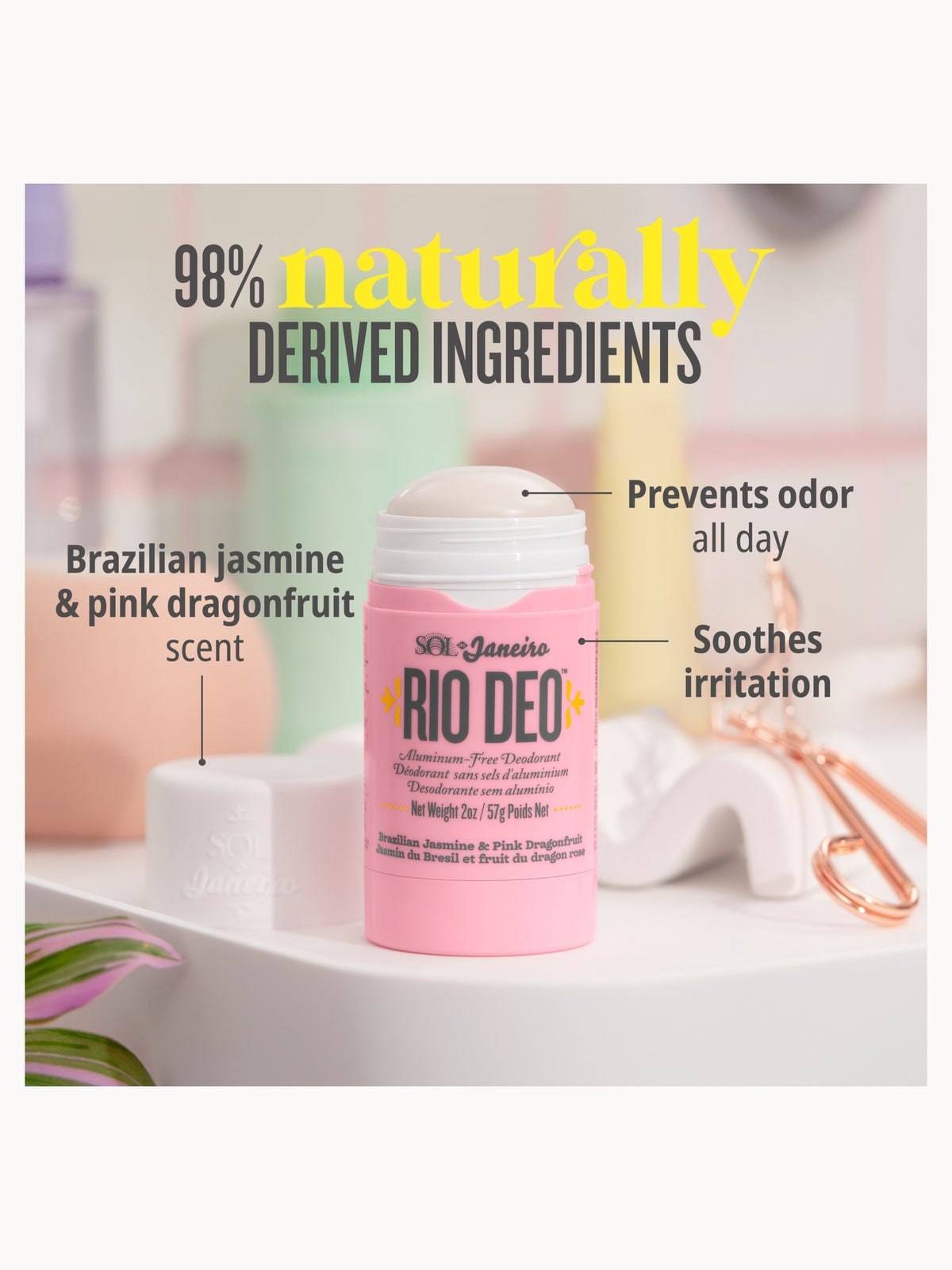 Sol de Janeiro Beija Flor Rio Deodorant 57g 2