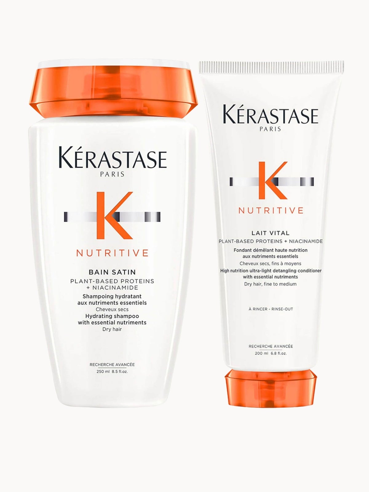 Kérastase Nutritive Nourish and Hydrate Shampoo and Conditioner Duo for Fine-Medium Dry Hair