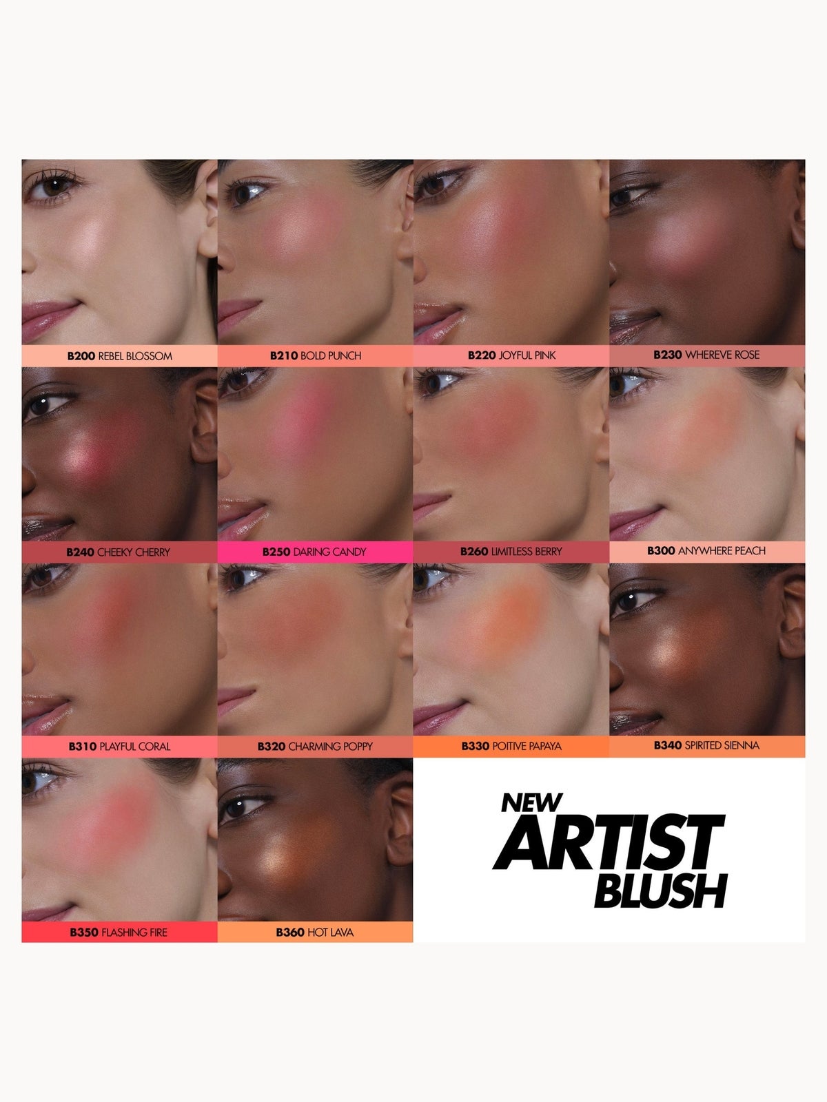 MAKE UP FOR EVER Artist Face Powders Blush 4g (Various Shades) - B200 - Rebel Blossom 2