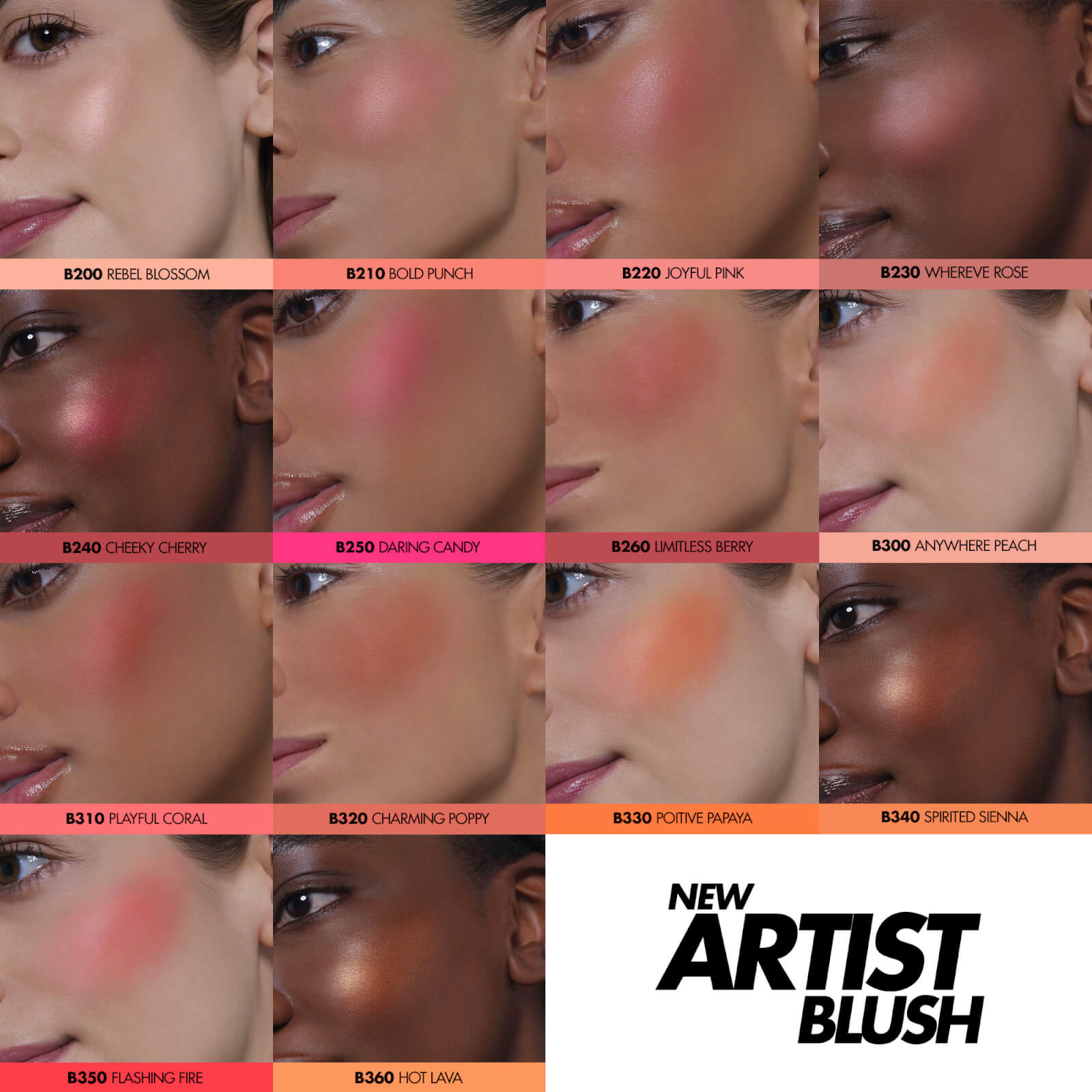 MAKE UP FOR EVER Artist Face Powders Blush 4g (Various Shades) - B340 - Spirited Sienna 2