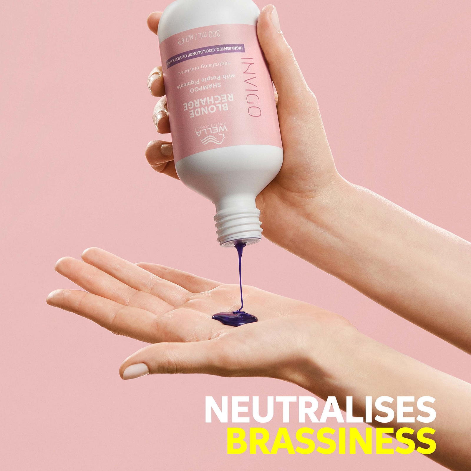 Thumbnail - Wella Professionals Care Invigo Blonde Recharge Colour Refreshing Shampoo Cool Blonde 300ml