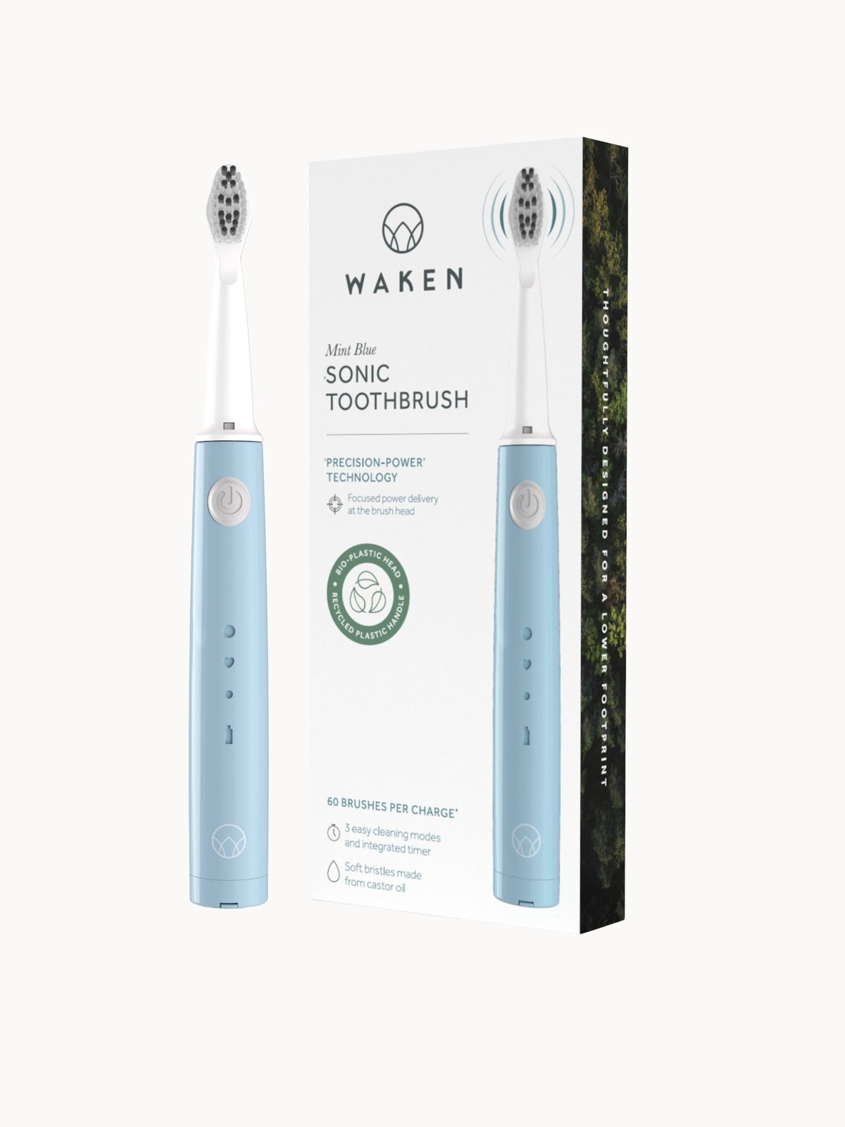 Waken Mouthcare Sonic Toothbrush Handle - Mint Blue