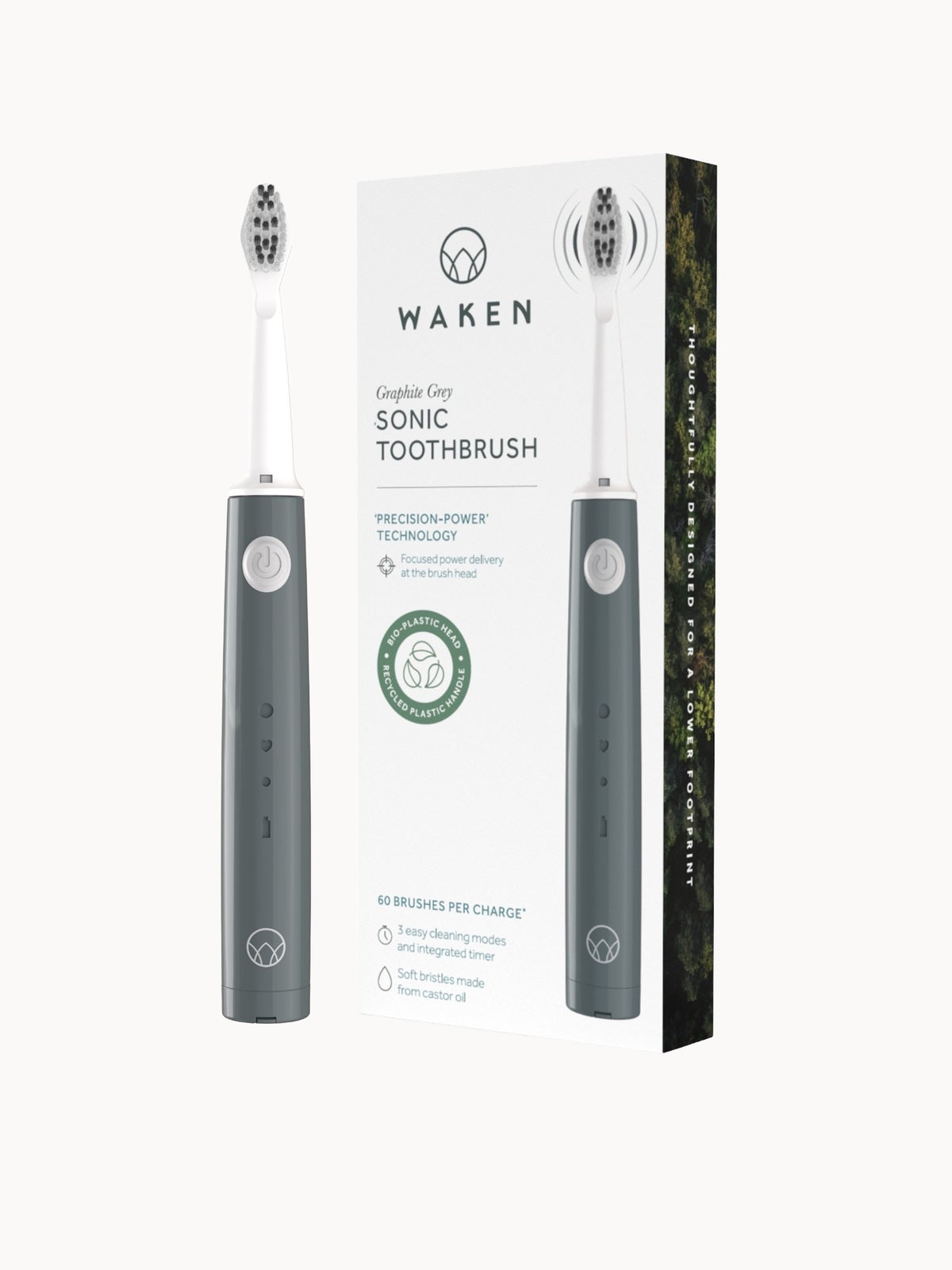 Waken Mouthcare Sonic Toothbrush Handle - Graphite Grey