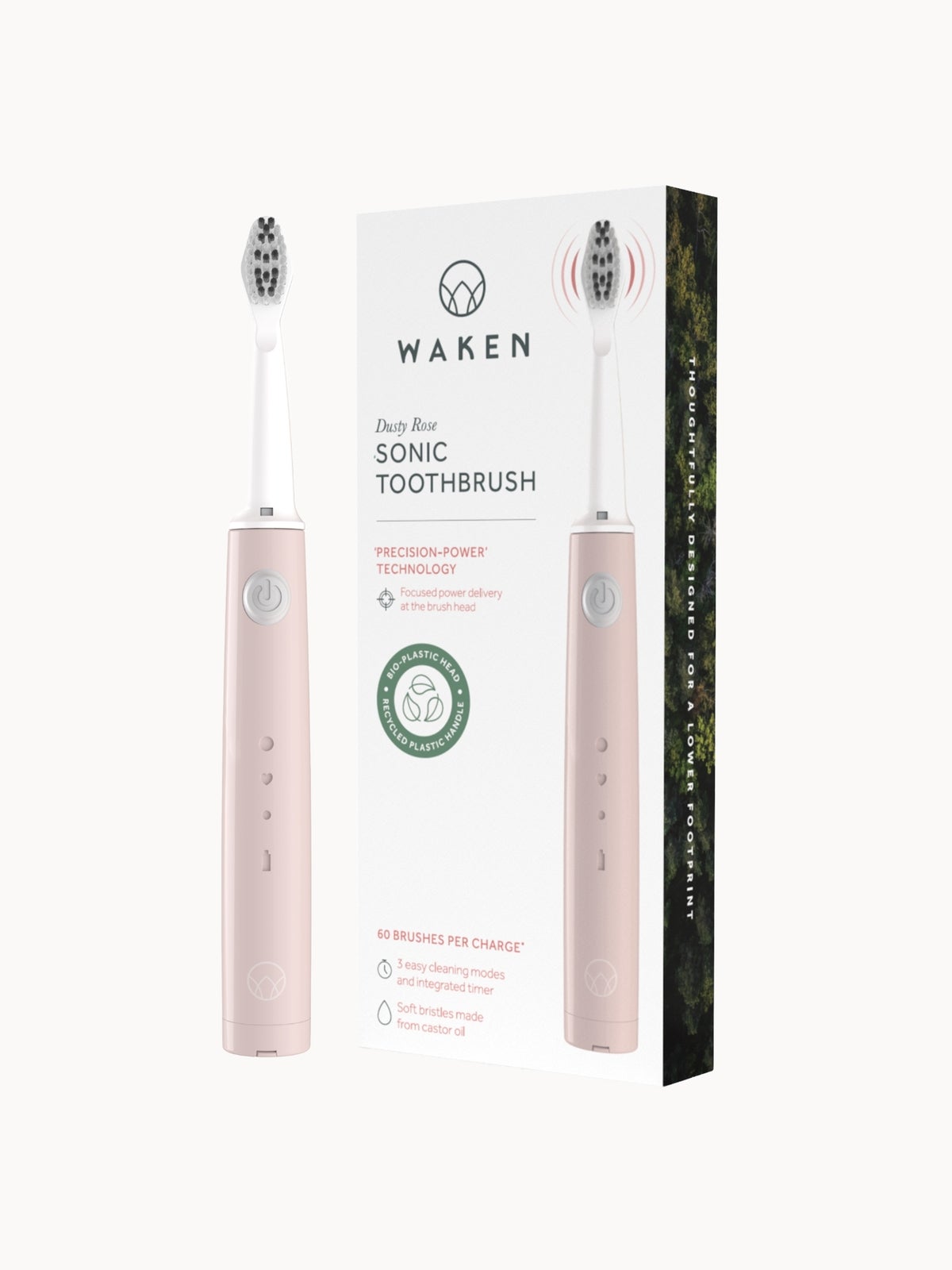 Waken Mouthcare Sonic Toothbrush Handle - Dusty Rose