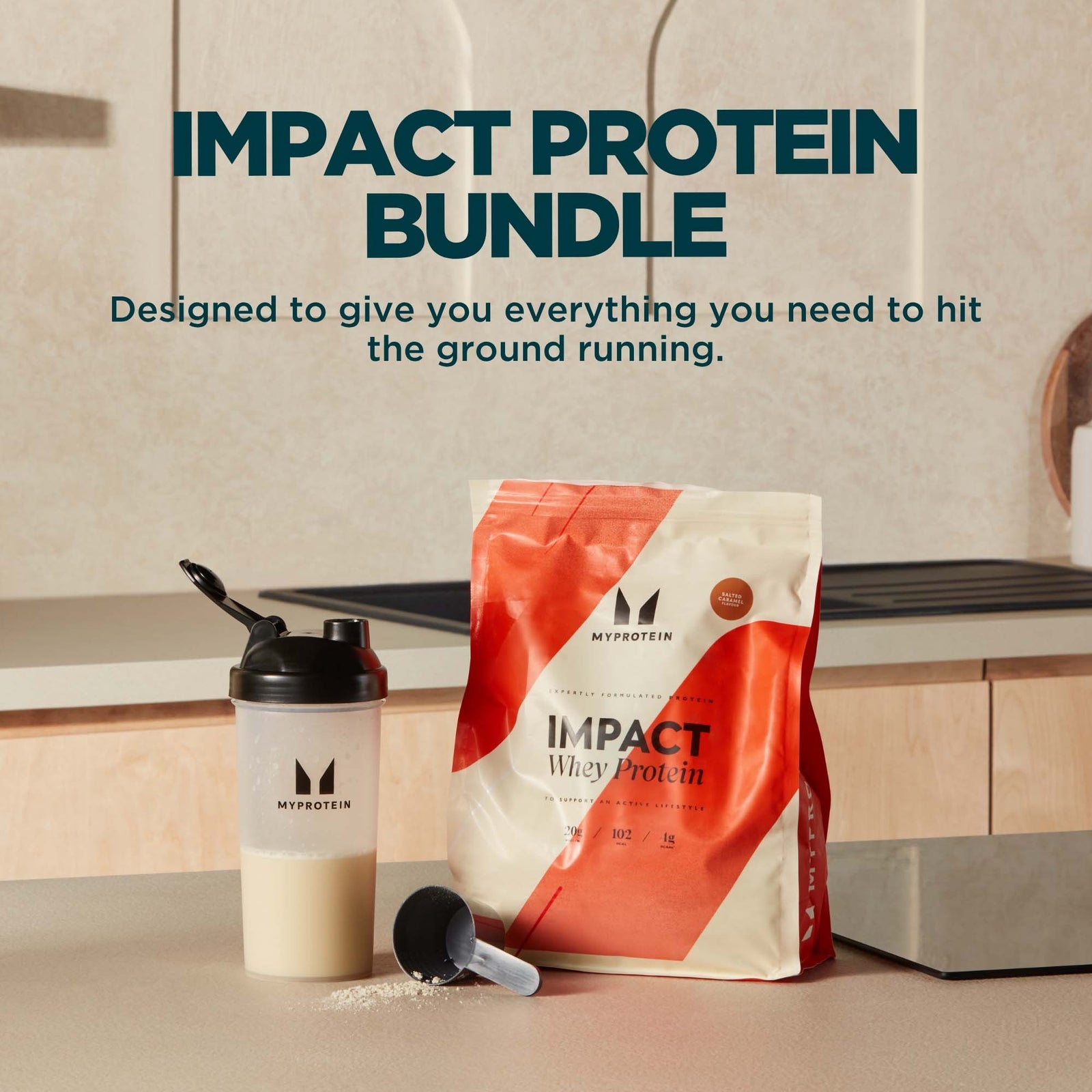 Myprotein Impact Protein Bundle - 15servings - Shaker - Unflavoured