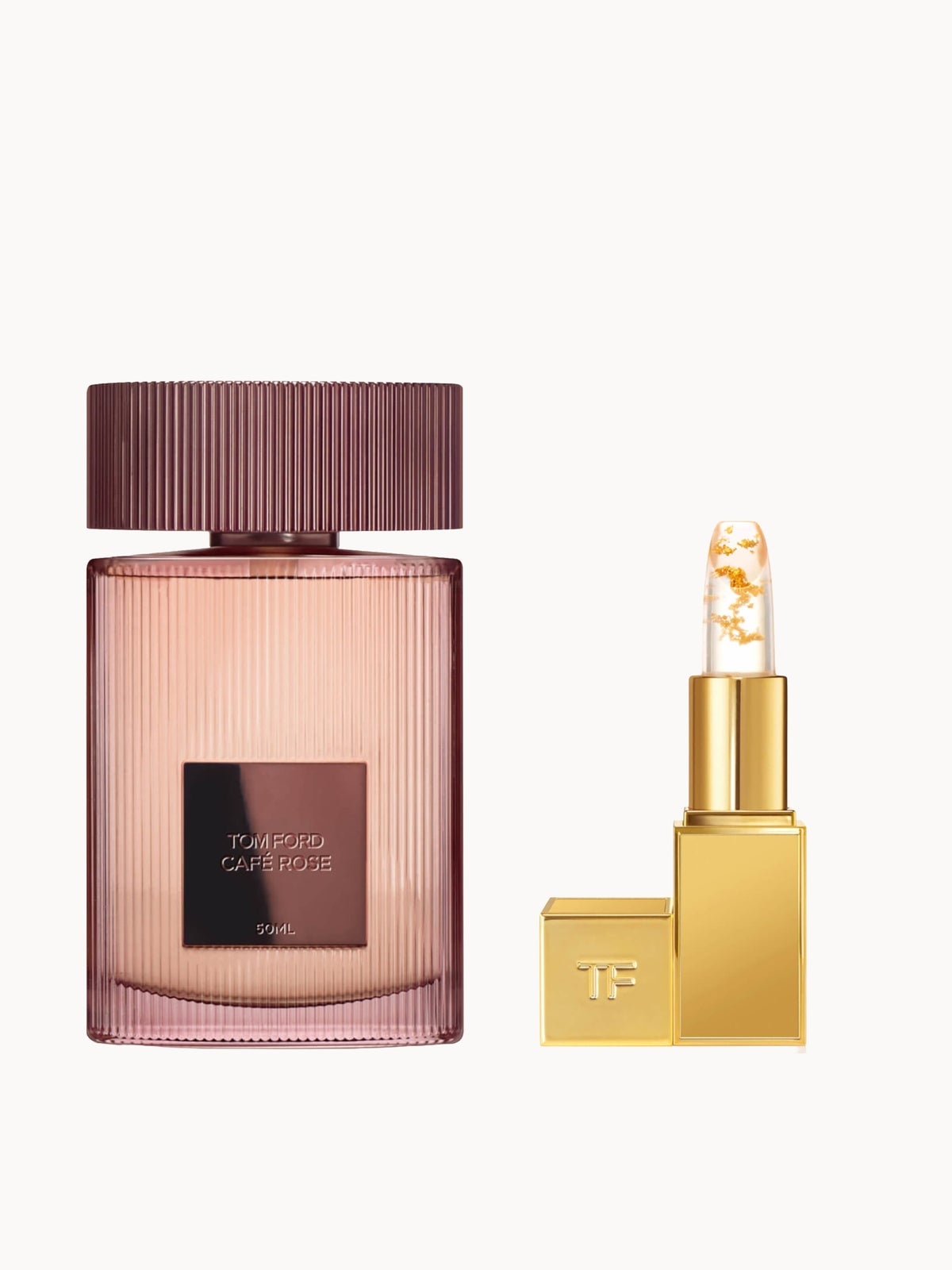 TOM FORD Café Rose Eau de Parfum 50ml and Lip Bundle