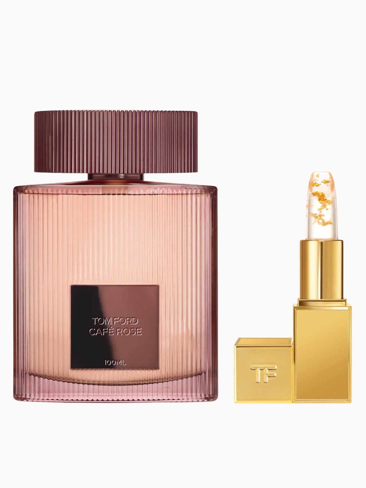TOM FORD Café Rose Eau de Parfum 100ml and Lip Bundle