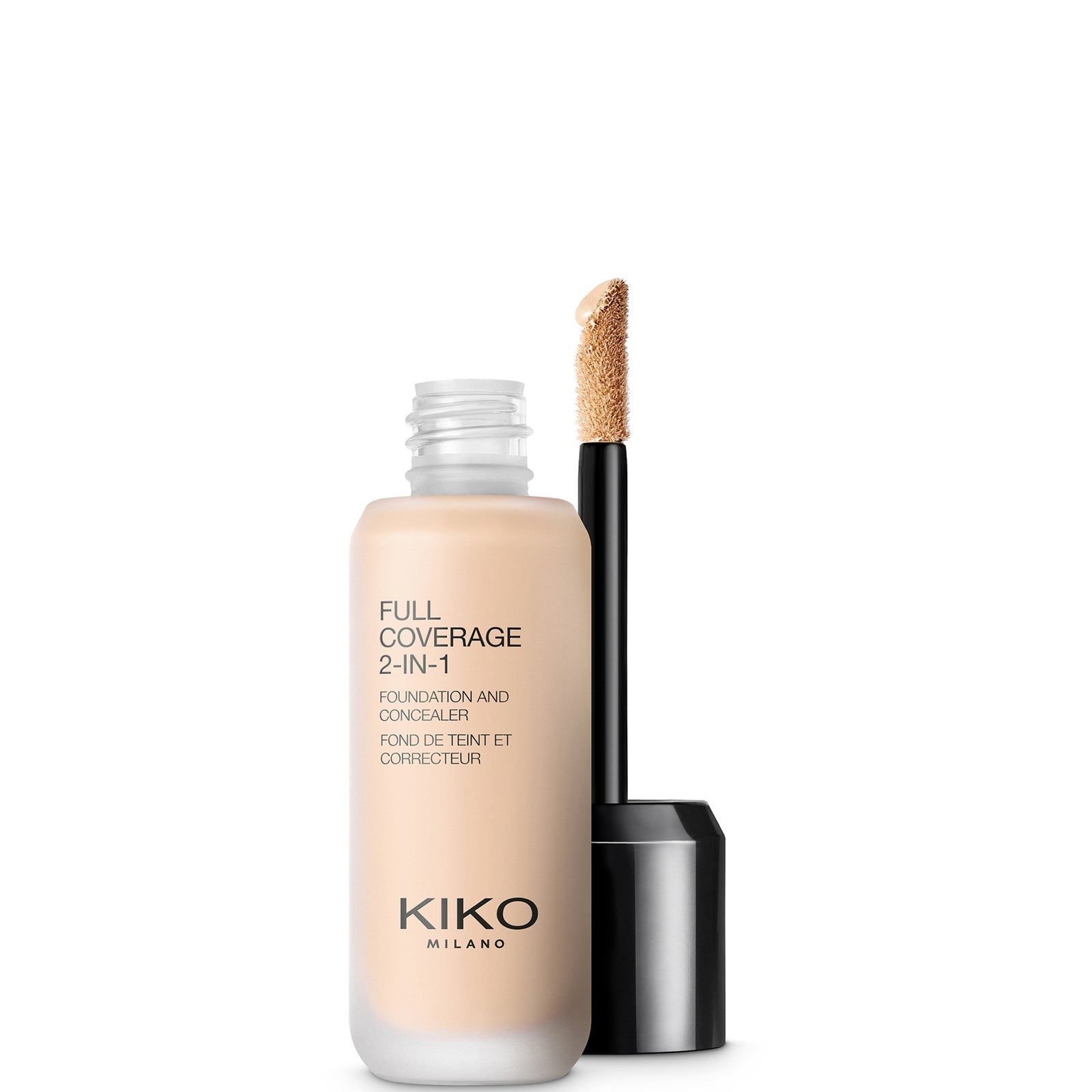 KIKO Milano Full Coverage 2-in-1 Foundation and Concealer 25ml (Various Shades) - 01 Warm Rose
