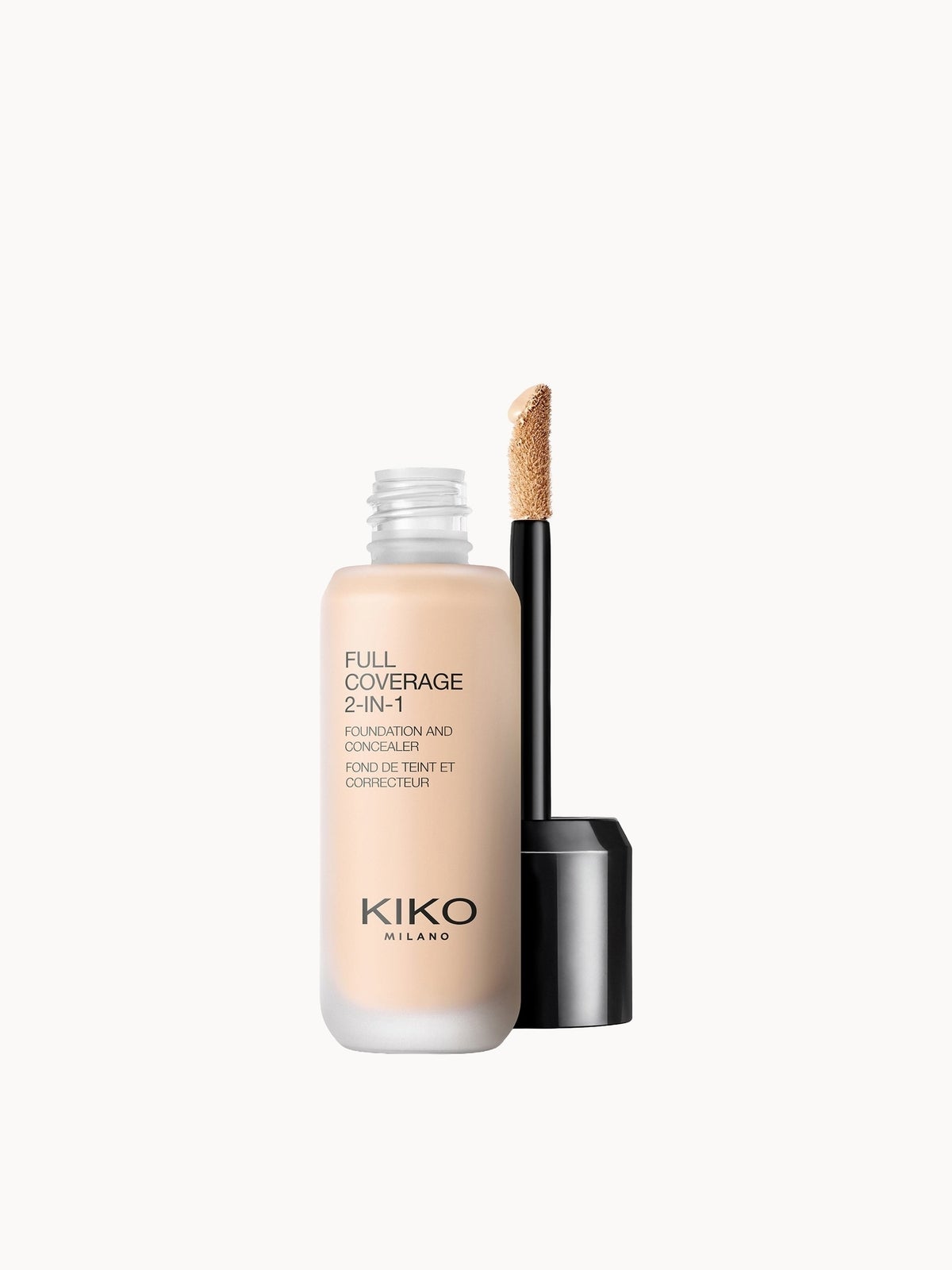 KIKO Milano Full Coverage 2-in-1 Foundation and Concealer 25ml (Various Shades) - 01 Warm Rose