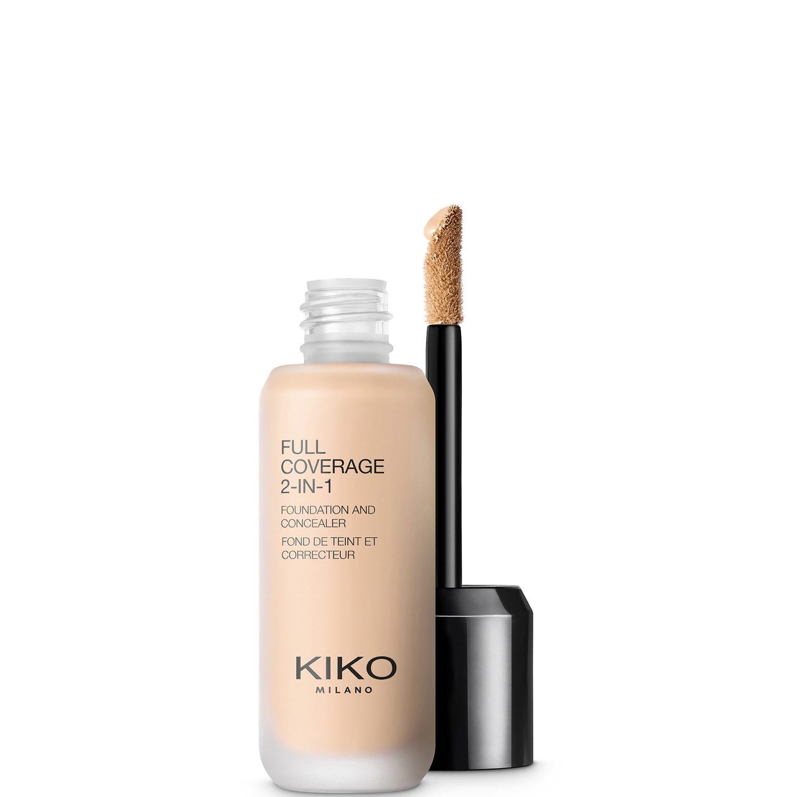 KIKO Milano Full Coverage 2-in-1 Foundation and Concealer 25ml (Various Shades) - 10 Warm Rose