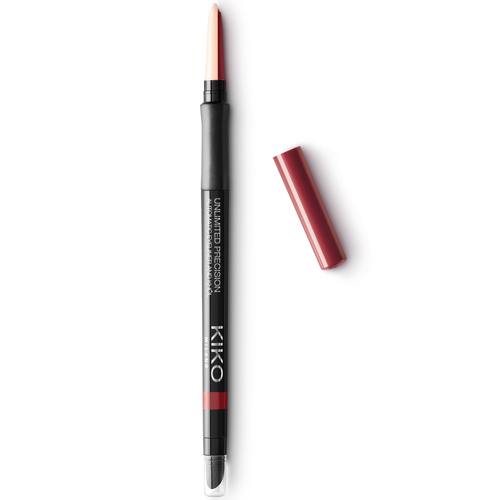 KIKO Milano Lasting Precision Automatic Eyeliner And Khôl 0.35g (Various Shades) - 04 Spicy Burgundy