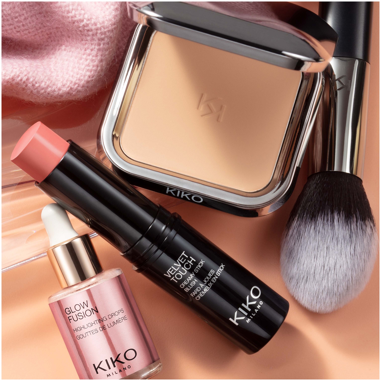 Thumbnail - KIKO Milano Matte Fusion Pressed Powder 12g (Various Shades) - 05 Peach Rose