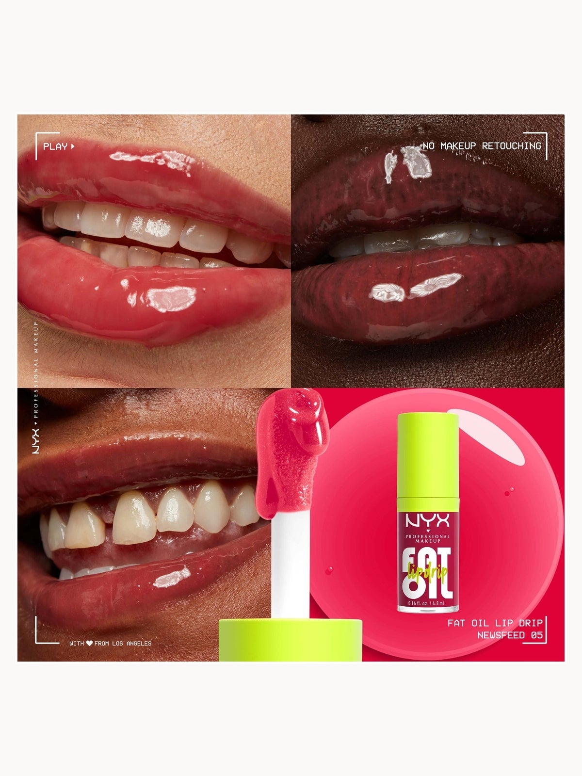 NYX Professional Makeup Fat Oil Lip Drip 12H Hydration Non-Sticky Finish Lip Gloss 4.8ml (Various Shades) - NEWSFEED 2