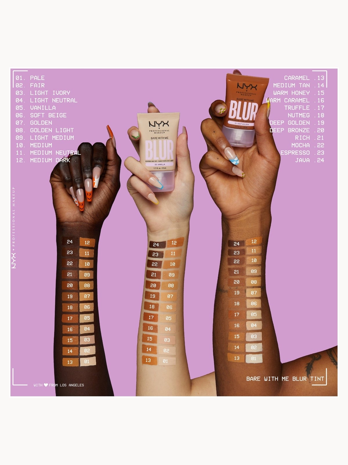NYX Professional Makeup Bare With Me Blur Tint Foundation 30ml (Varios Shades), photo 3