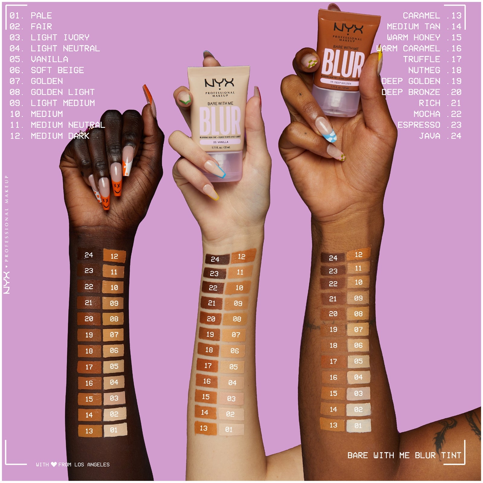 NYX Professional Makeup Bare With Me Blur Tint Foundation 30ml (Varios Shades) - Espresso 3