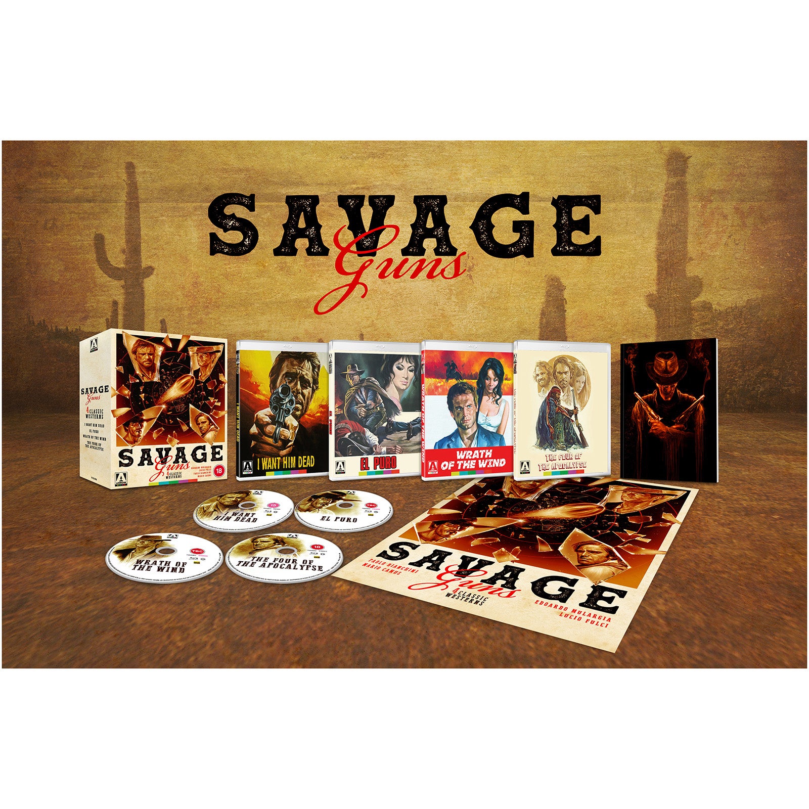 Arrow Video Savage Guns, Four Classic Westerns Vol 3 | Limited Edition Blu-ray