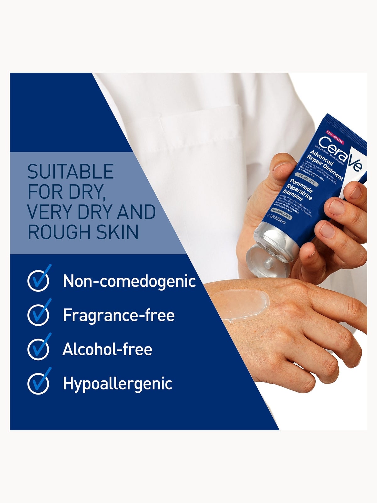 CeraVe Advanced Repair Ointment for Very Dry and Chapped Skin 50ml 3