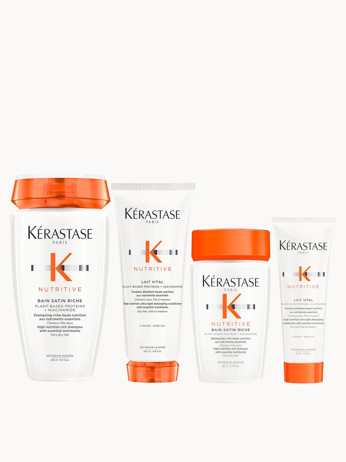 Kérastase Nutritive Nourish and Hydrate Duo for Fine / Medium Very Dry Hair and Free Travel Size Duo