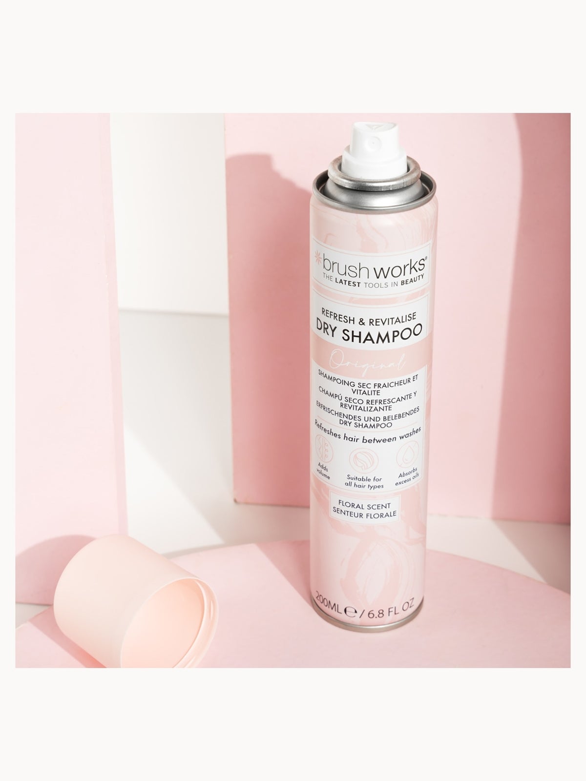 brushworks Refresh & Revitalise Floral Dry Shampoo 200ml 3