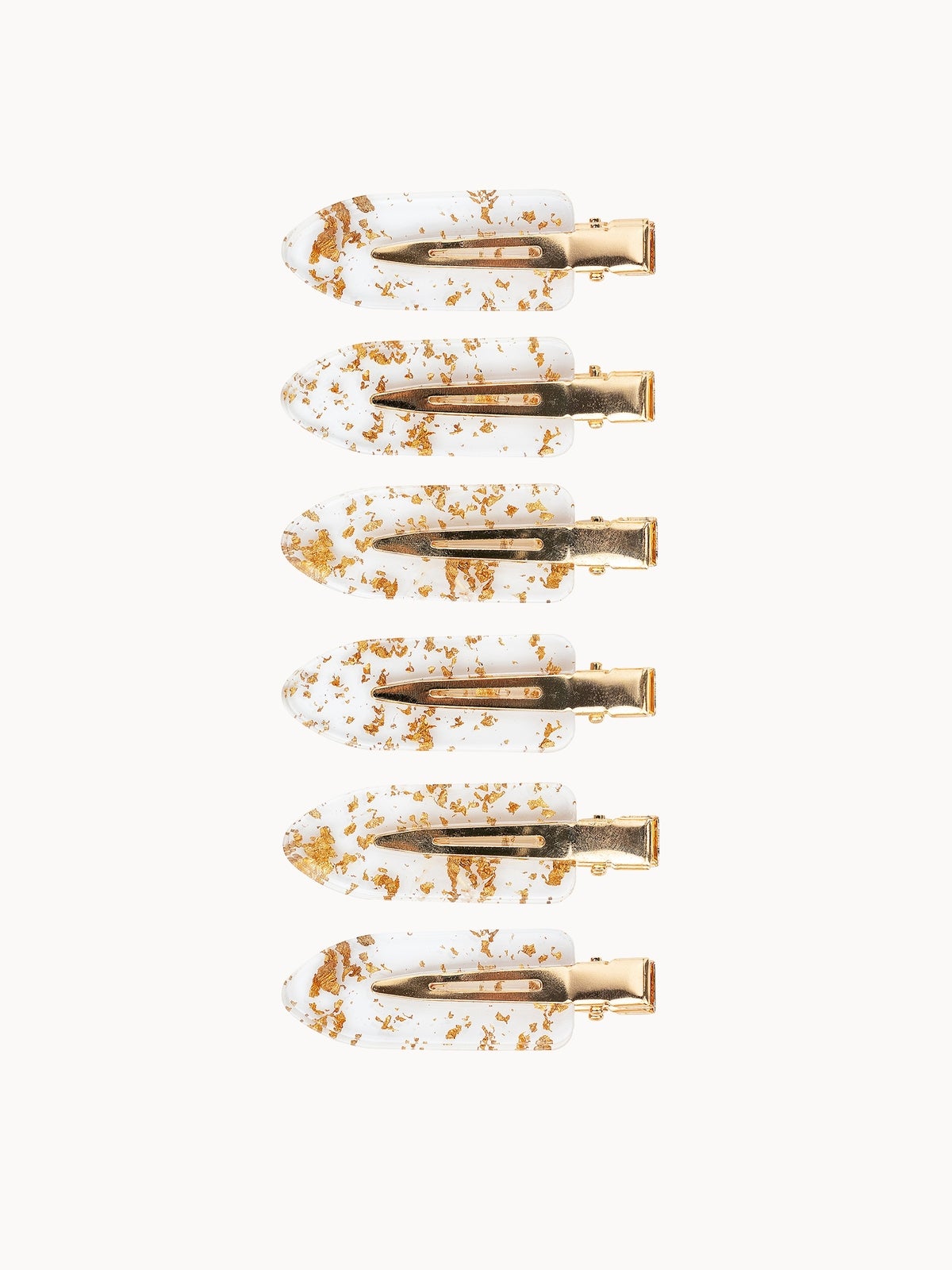 brushworks Gold Flake No Crease Clips
