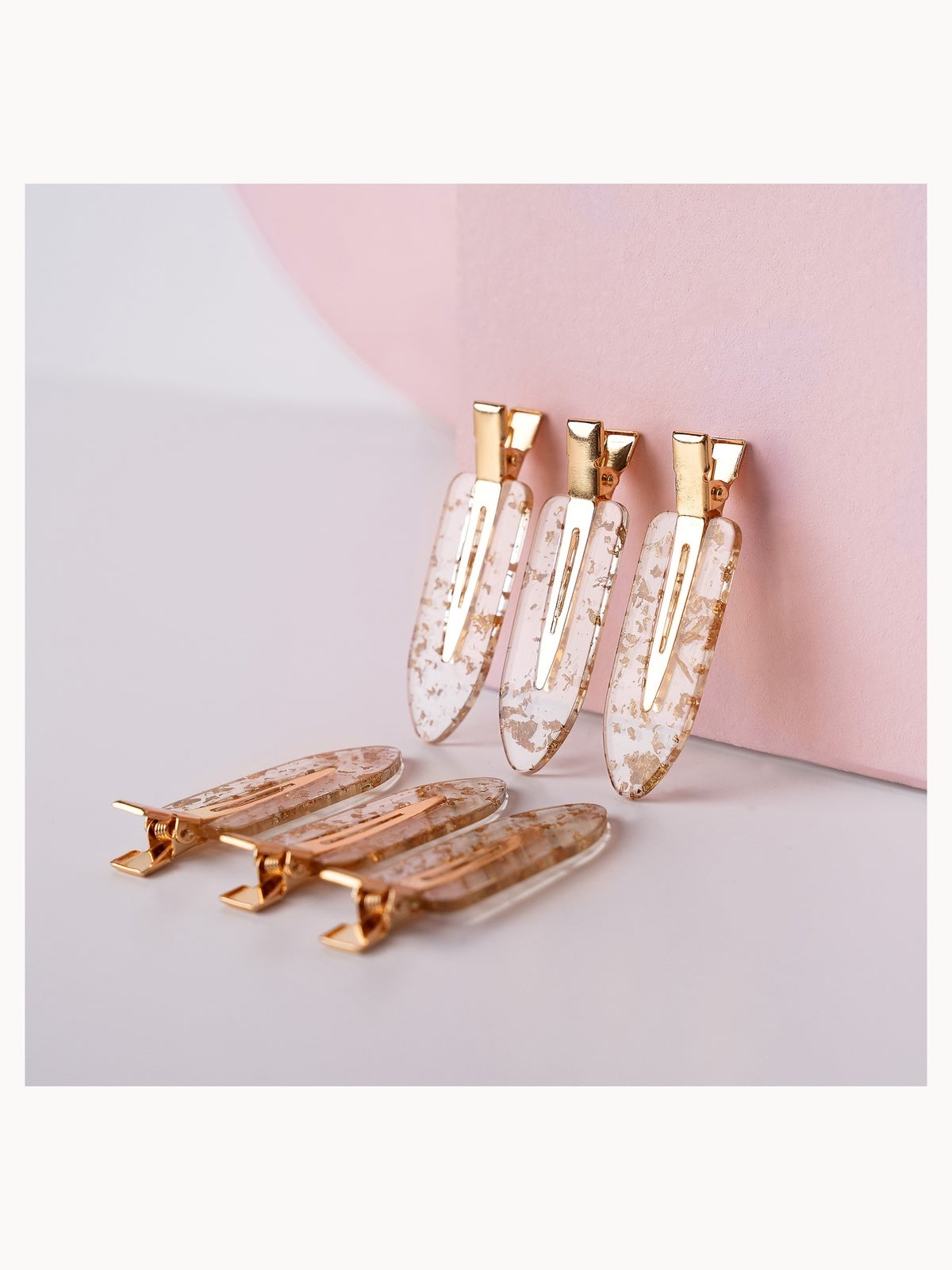 brushworks Gold Flake No Crease Clips 3