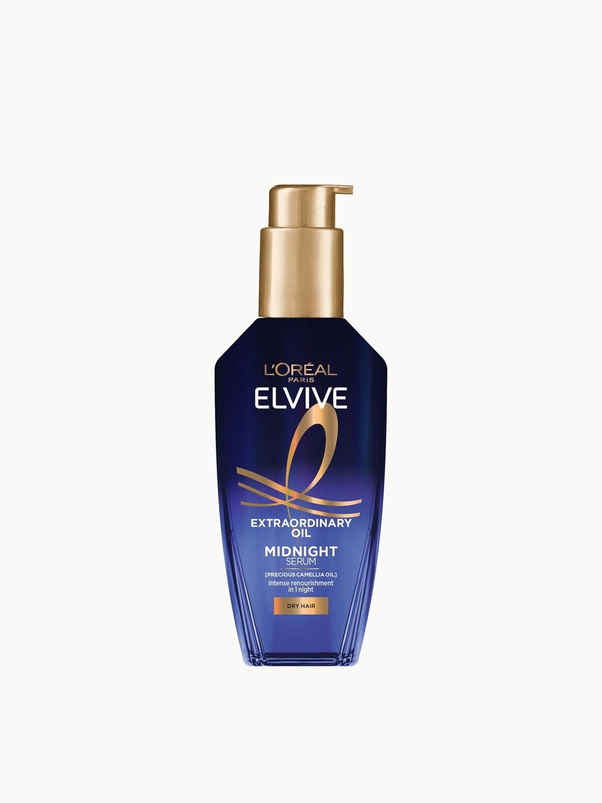 L'Oréal Paris Elvive Extraordinary Oil Midnight Renourishing Hair Treatment Serum for Dry Hair 100ml