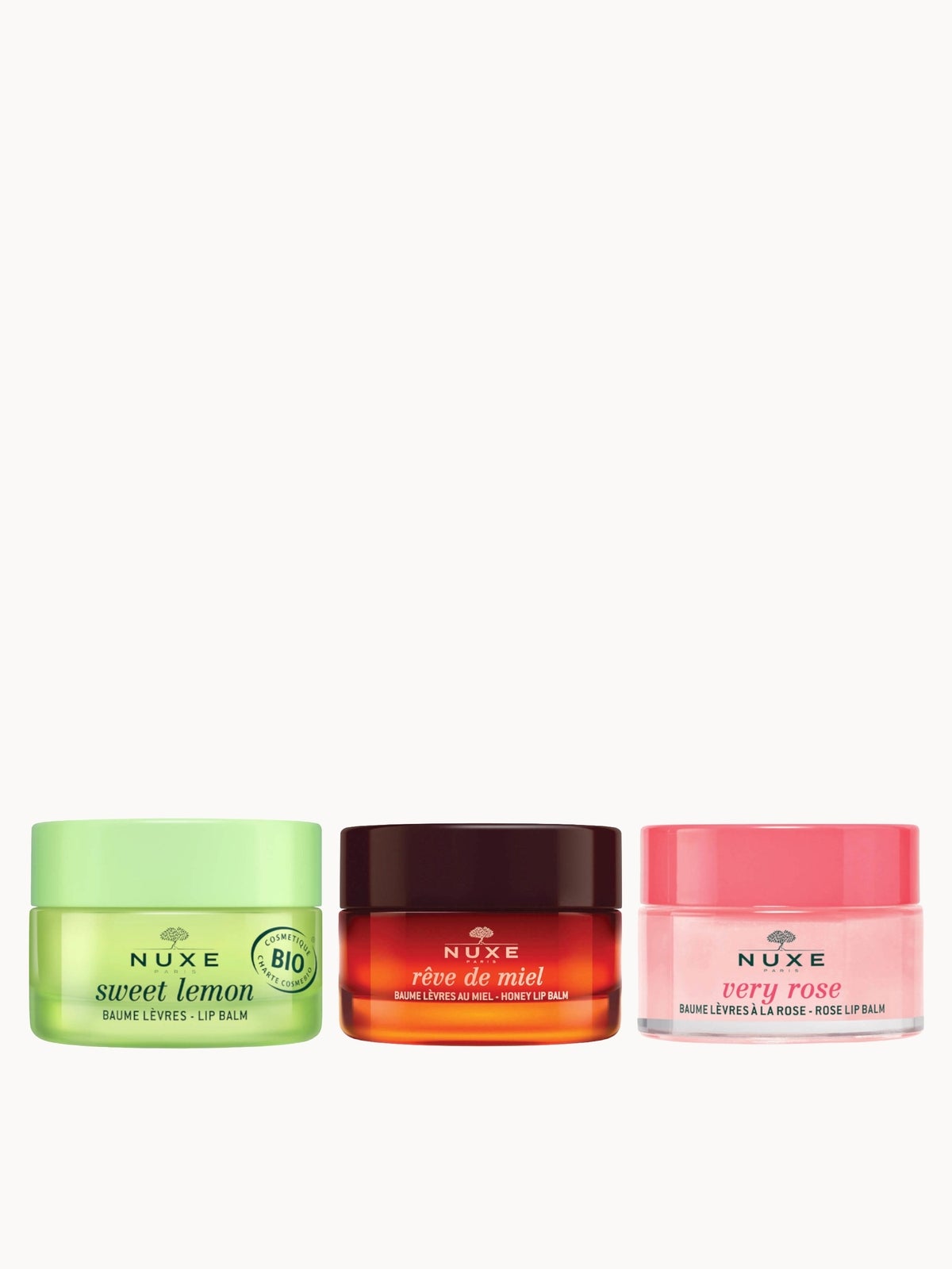 NUXE Sweet Lemon and Rose Lip Bundle