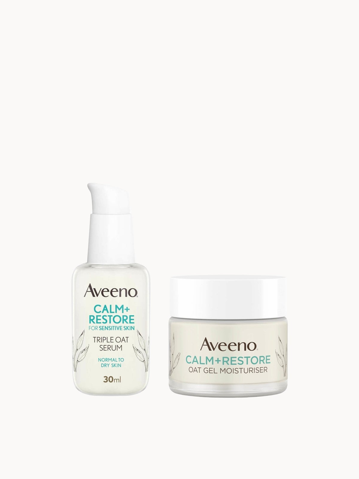 Aveeno Face Calm and Restore 24hr Hydration Duo (Worth £27.98)