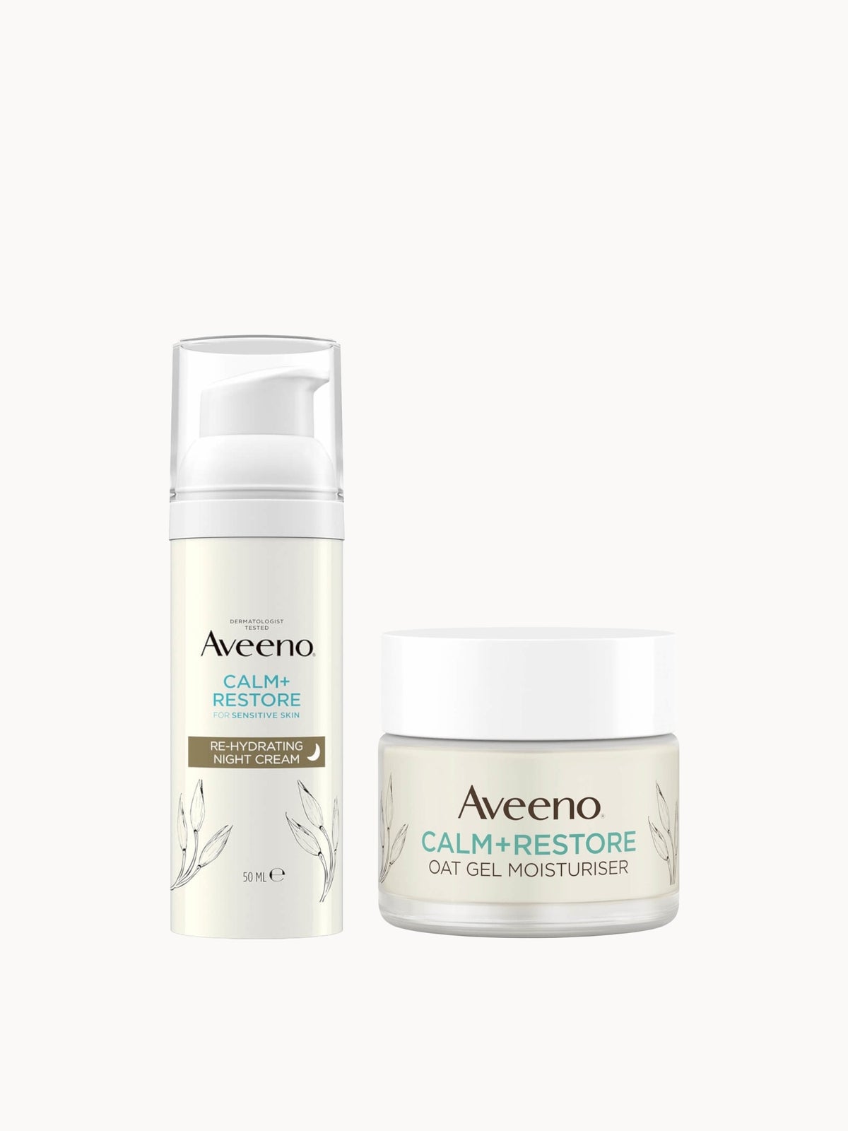 Aveeno Face Calm and Restore Intensely Nourish Day and Night Duo