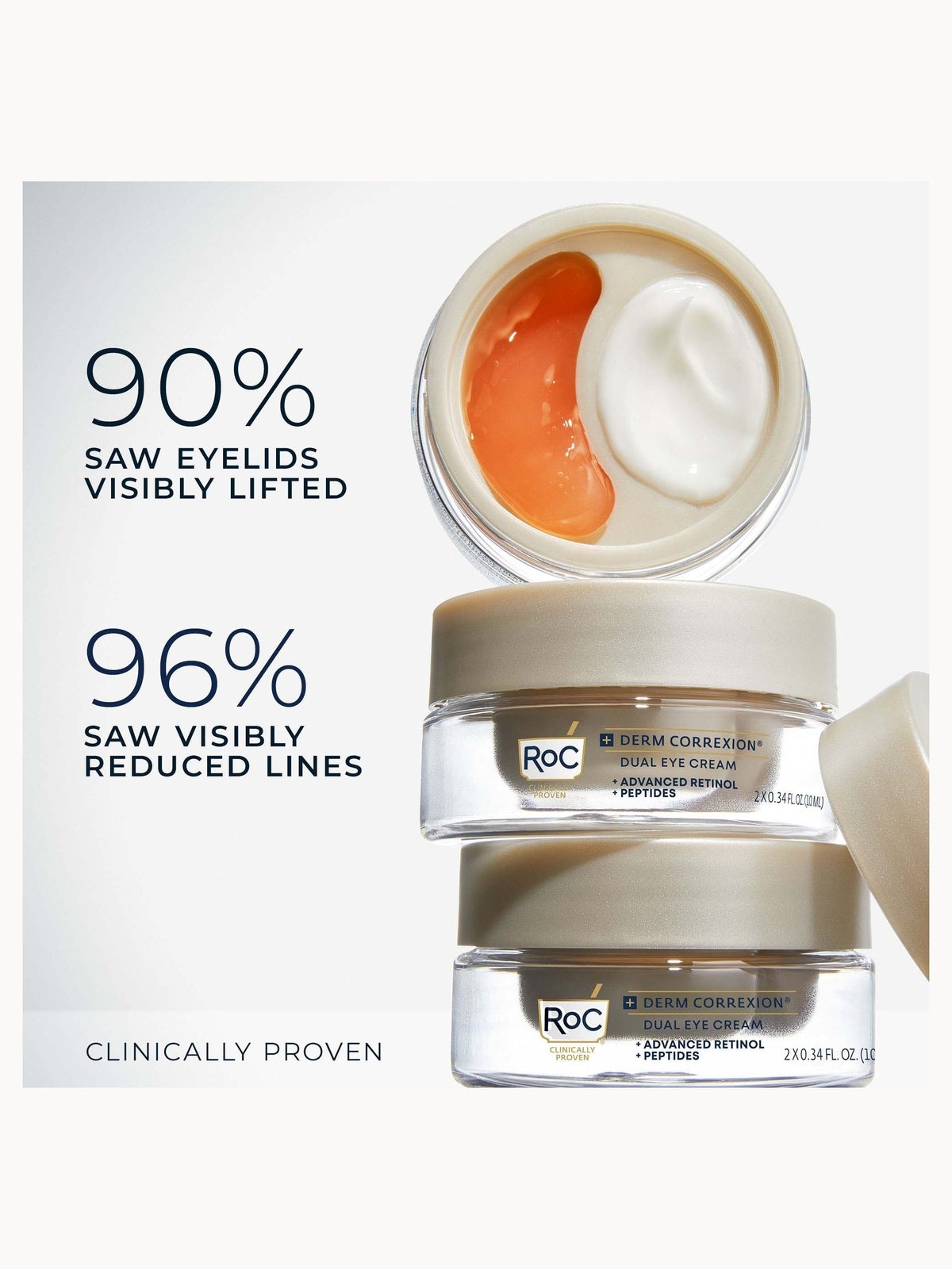RoC Skincare Derm Correxion Dual Eye Cream 2 x 10ml 3