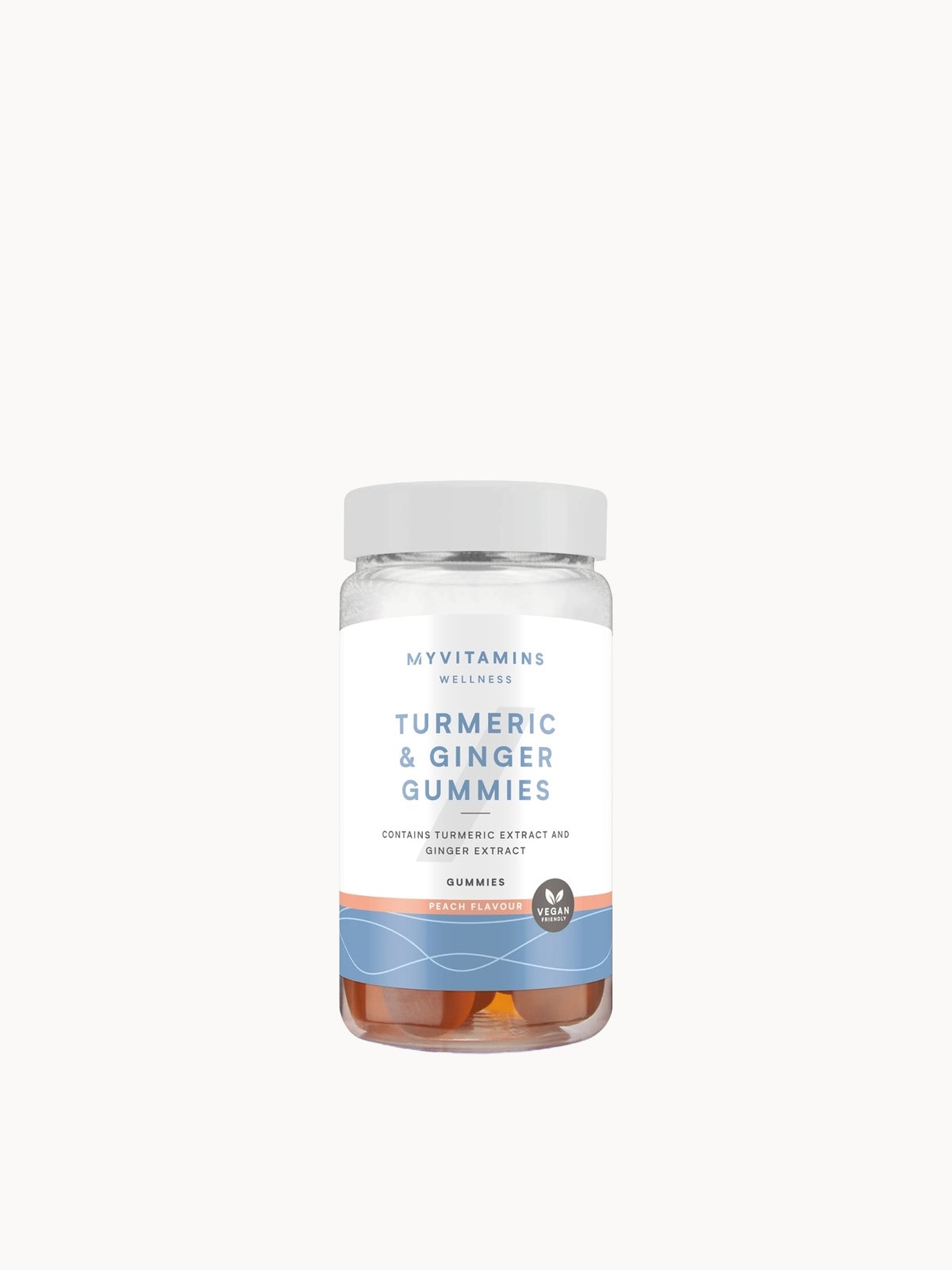 Myvitamins Turmeric & Ginger Gummies - 60GUMMIES, 30servings - Peach