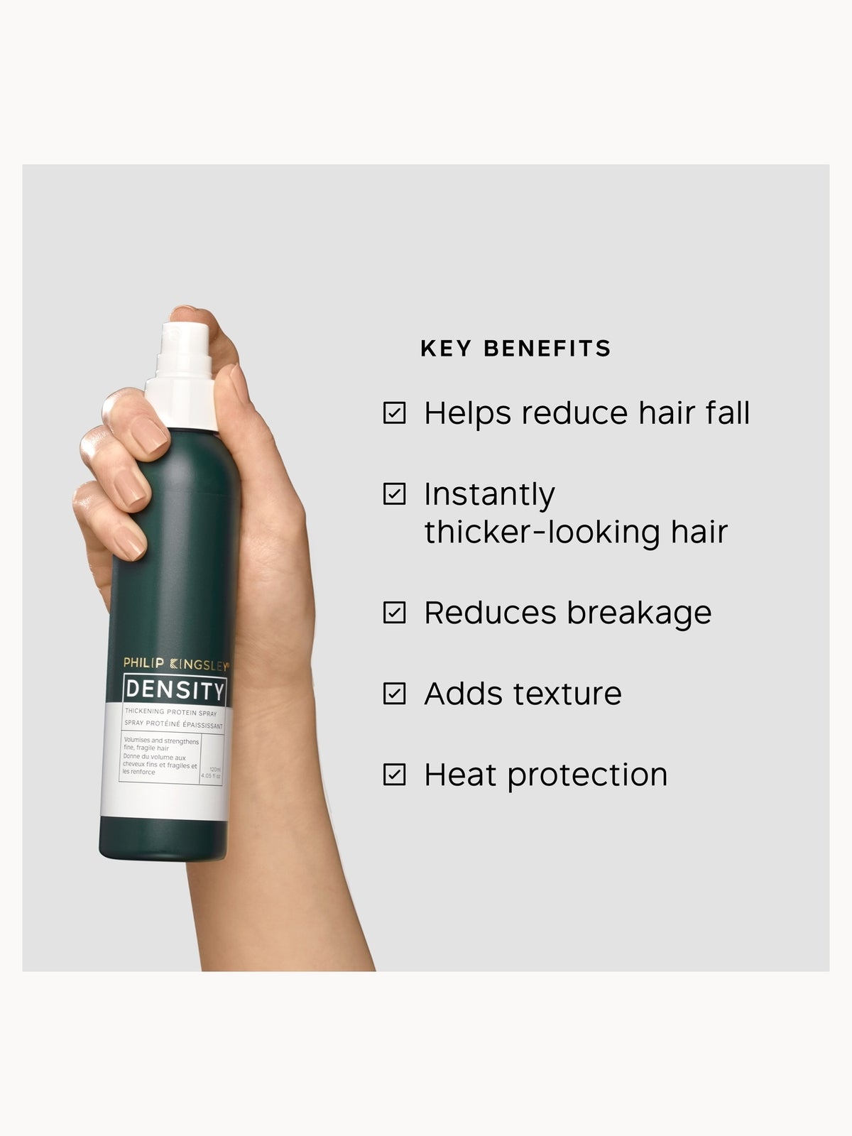 Philip Kingsley Styling Density Thickening Protein Spray 120ml 2