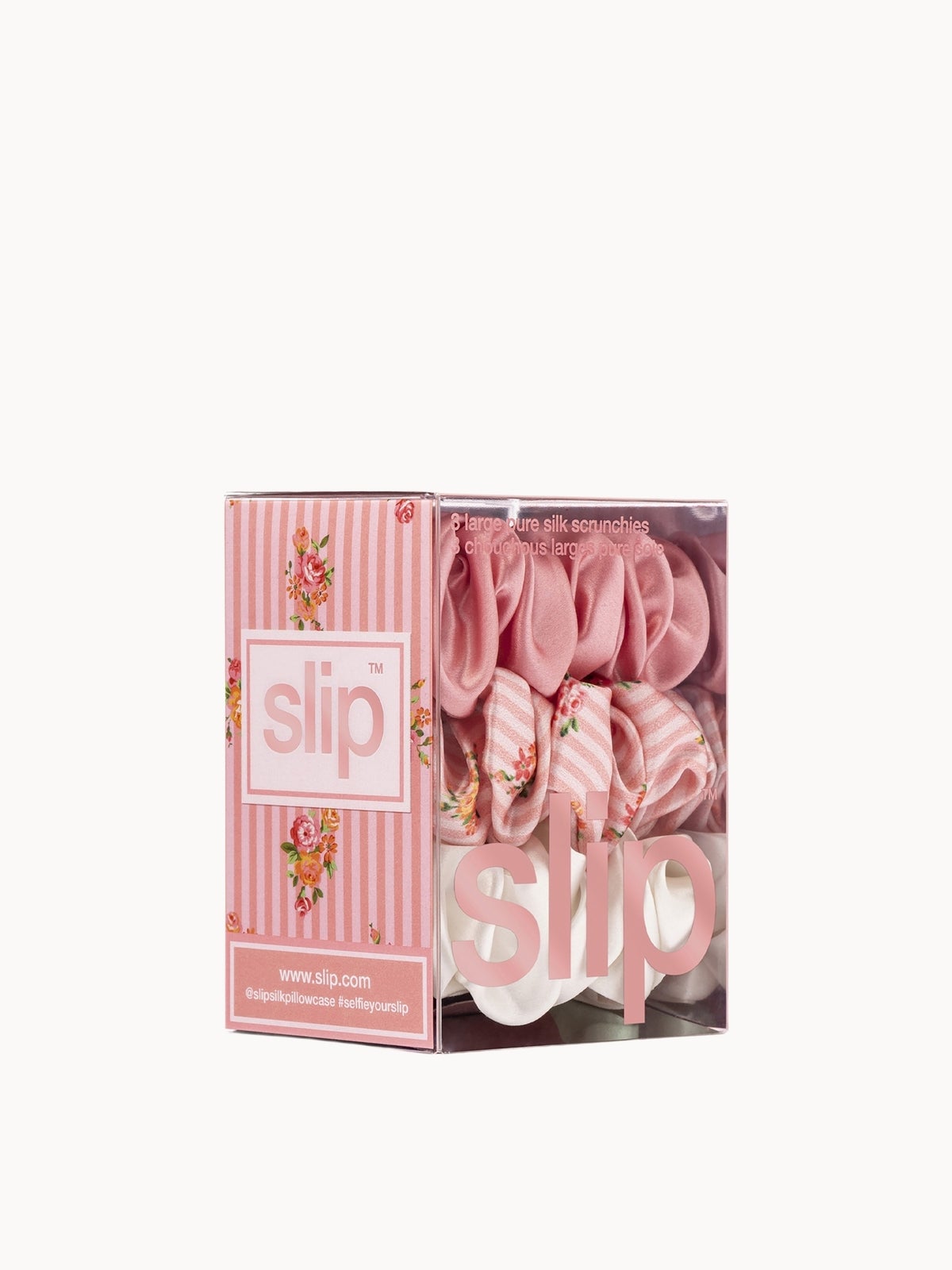 Slip Pure Silk Large Scrunchies - Petal 4