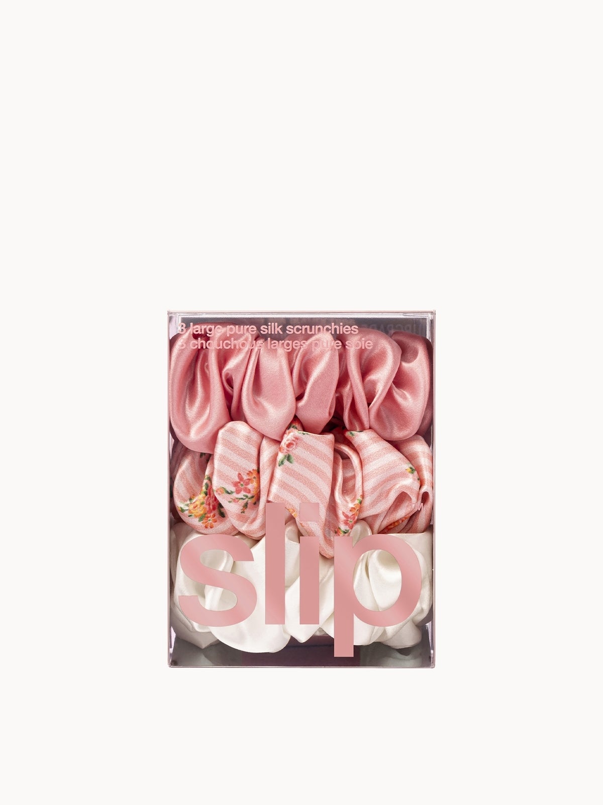 Slip Pure Silk Large Scrunchies - Petal 3