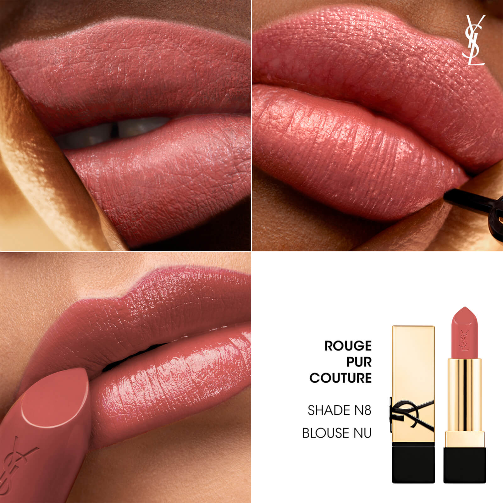 Thumbnail - Yves Saint Laurent Rouge Pur Couture Renovation Lipstick 3g (Various Shades) - N8