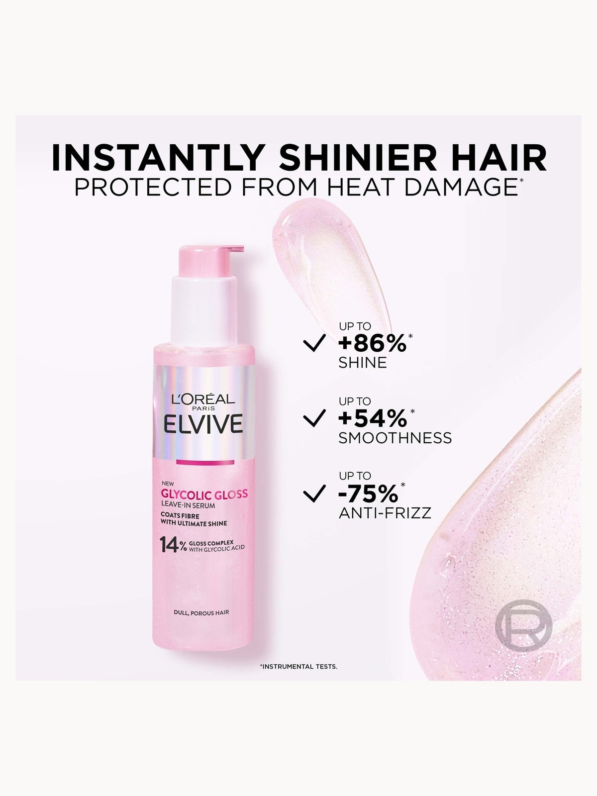 L'Oréal Paris Elvive Glycolic Gloss Leave-in Serum for Dull Hair 150ml 3