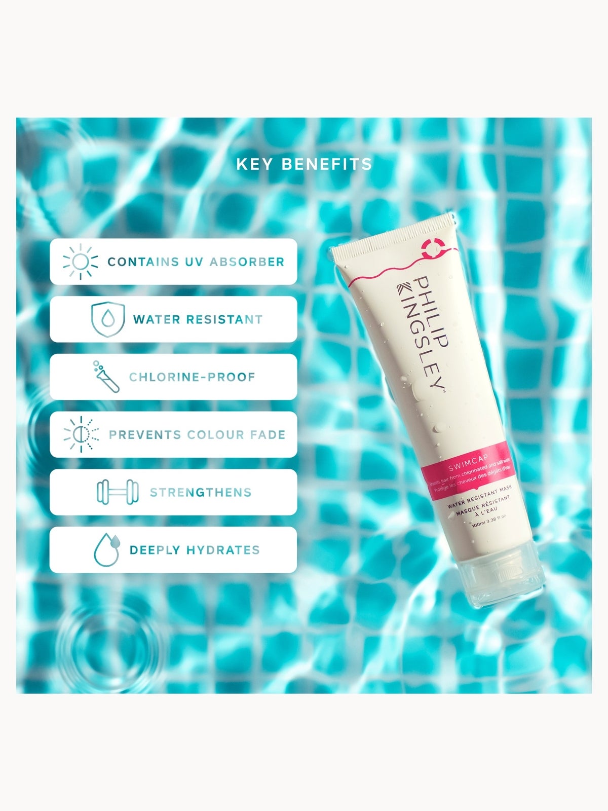 Philip Kingsley Swimcap Water-Resistant Mask 100ml 2