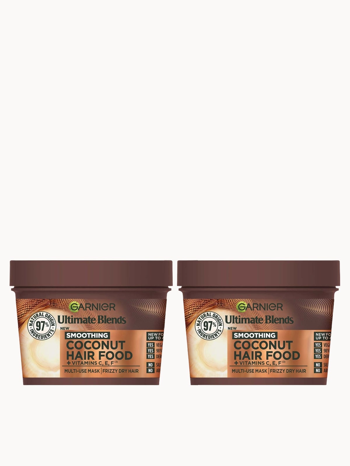Garnier Ultimate Blends Coconut 3-in-1 Frizzy Hair Mask Duo