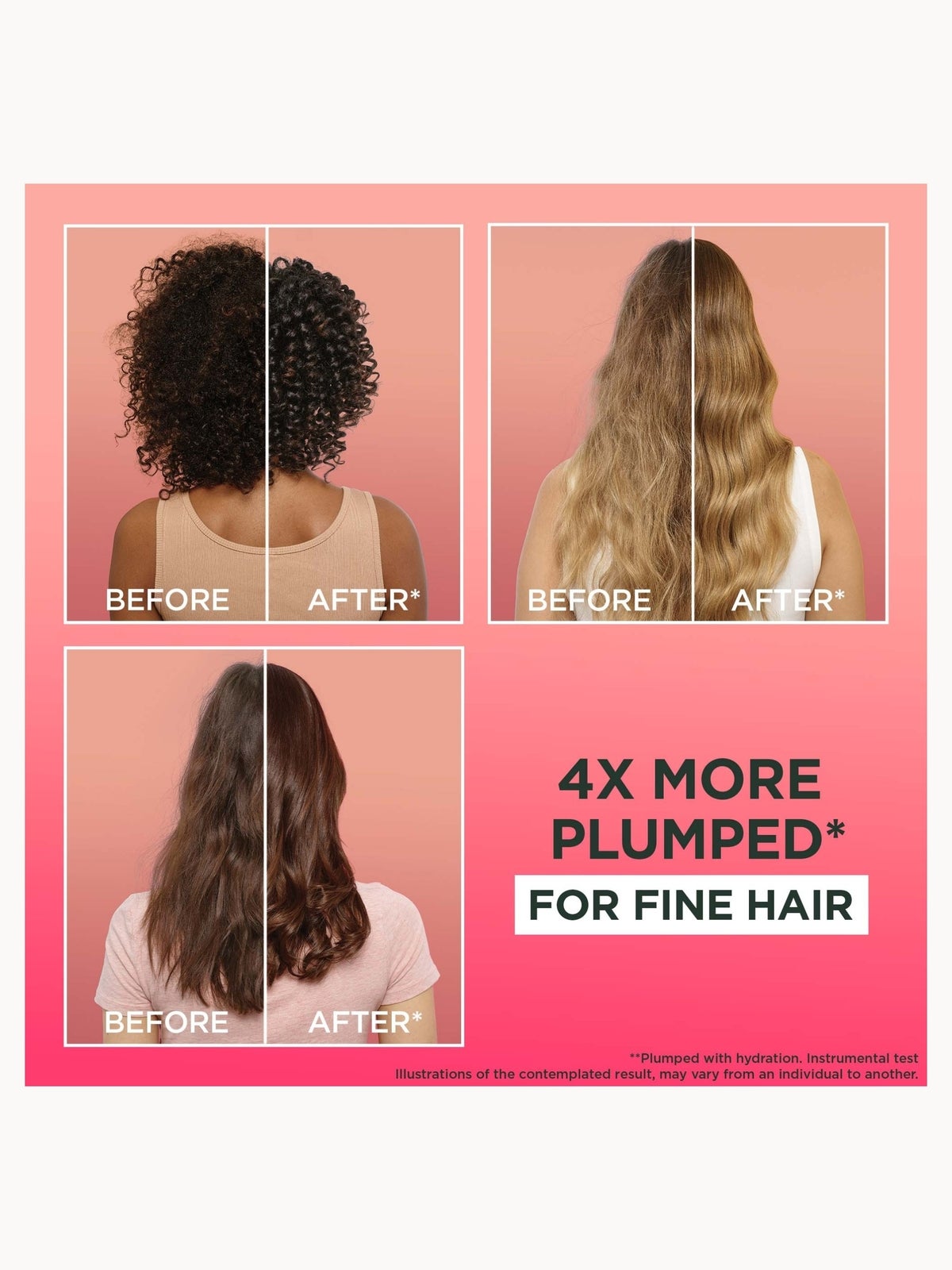 Garnier Ultimate Blends Watermelon 3-in-1 Plumping Hair Mask Duo 2