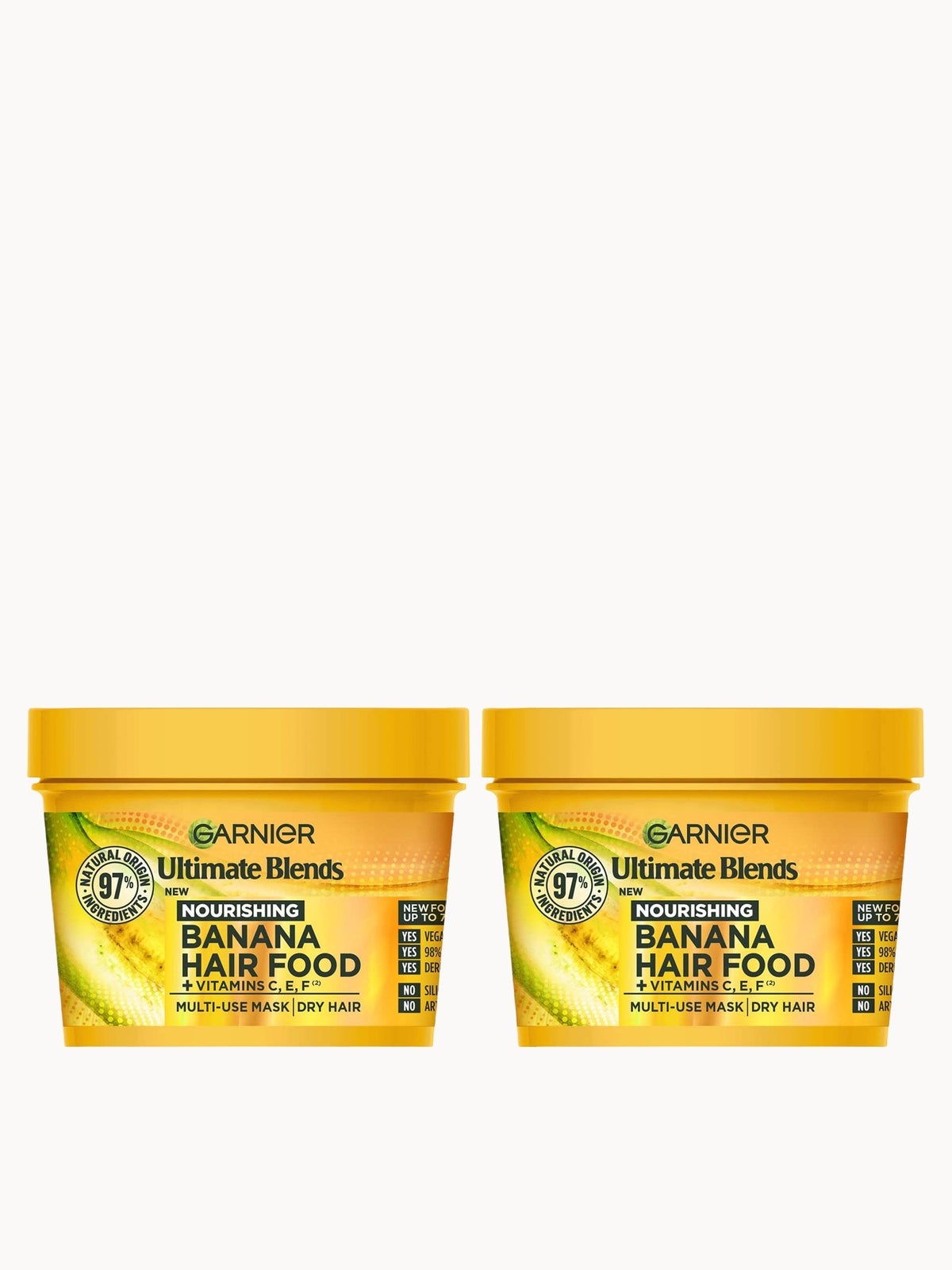 Garnier Ultimate Blends Banana 3-in-1 Dry Hair Mask Duo