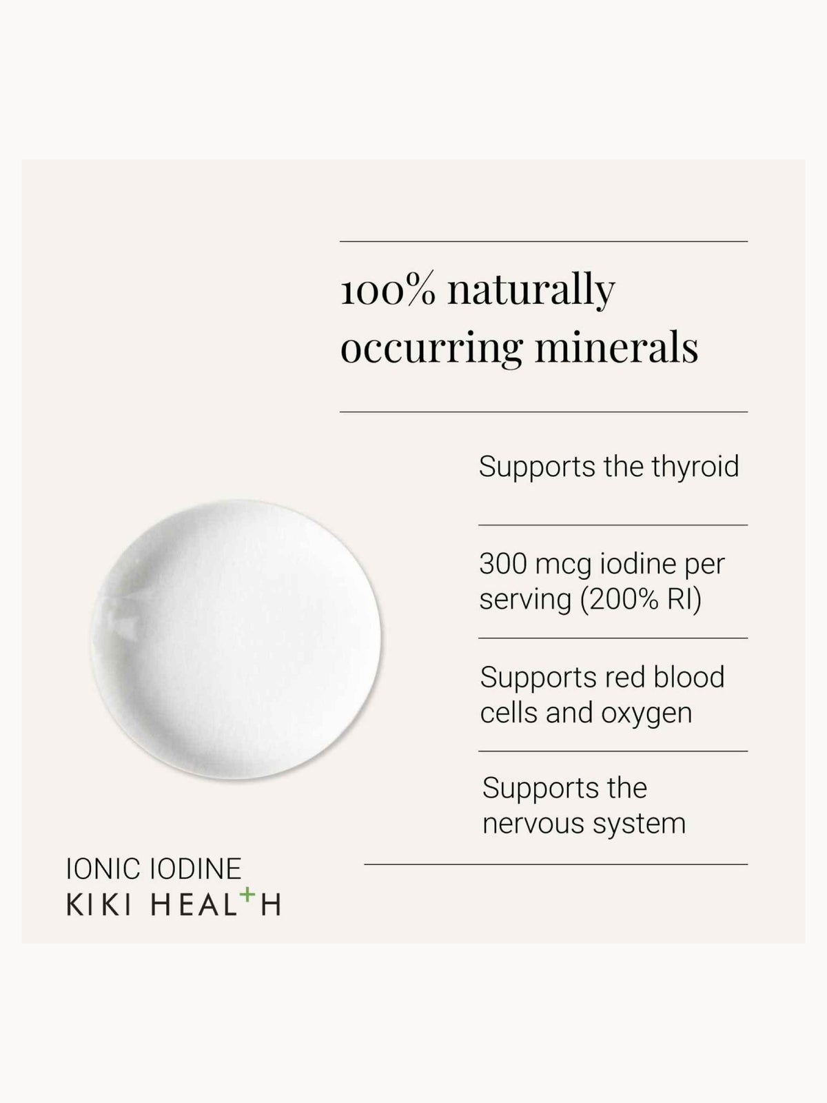 KIKI Health Ionic Iodine Liquid Concentrate 50ml 2