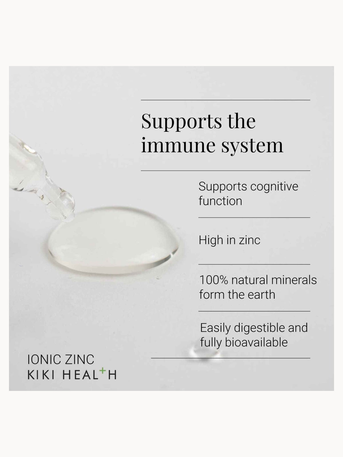 KIKI Health Ionic Zinc Liquid Concentrate - 50ml 2