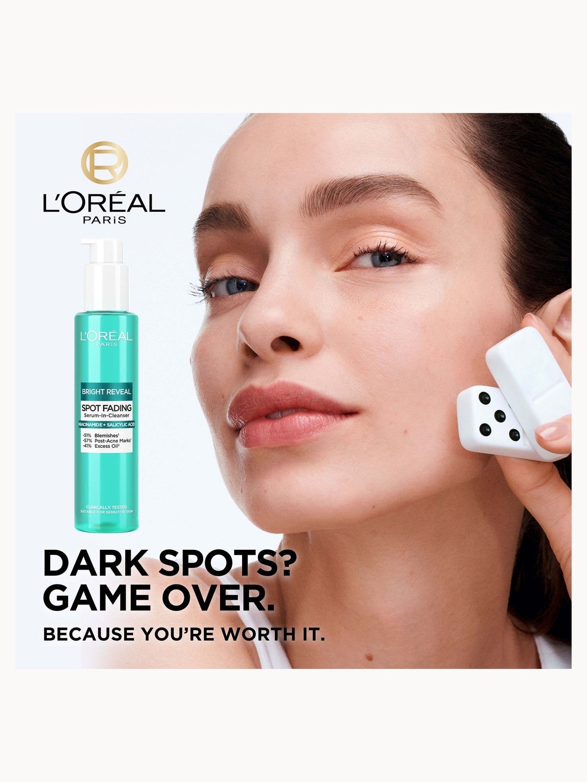 L'Oréal Paris Bright Reveal Spot Fading Serum-in-Cleanser with Niacinamide and Salicylic Acid 150ml 2