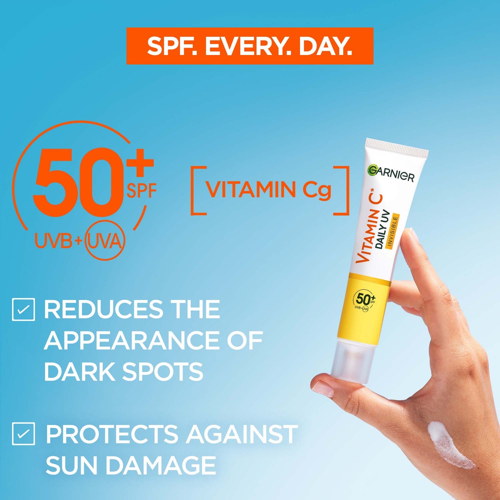 Garnier Vitamin C Daily UV Invisible Brightening Fluid SPF50+ - 40ml