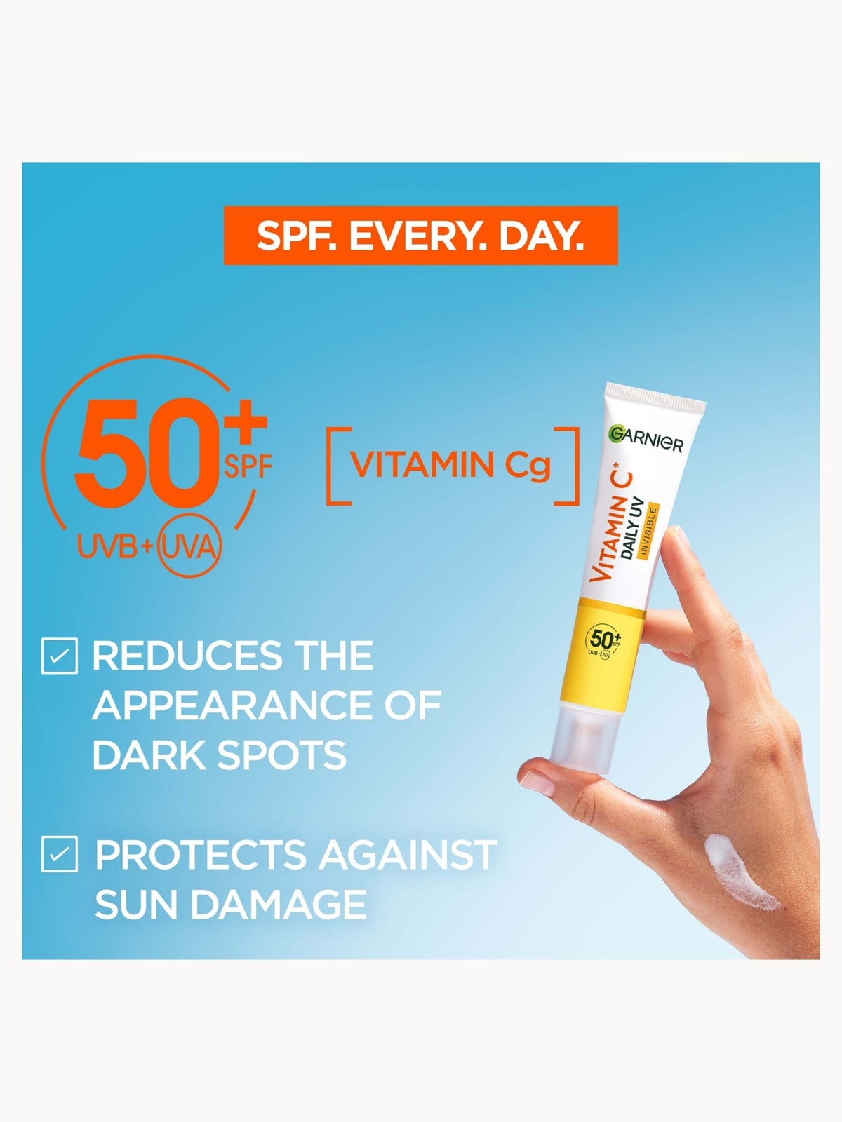 Garnier Vitamin C Daily UV Brightening Fluid Invisible SPF 50+ 40ml 2